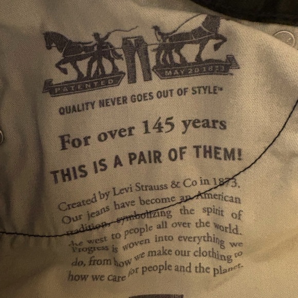 NWOT Levi’s 505 Men’s Dark Gray Straight Jeans – Size 34x32 - Picture 5 of 8